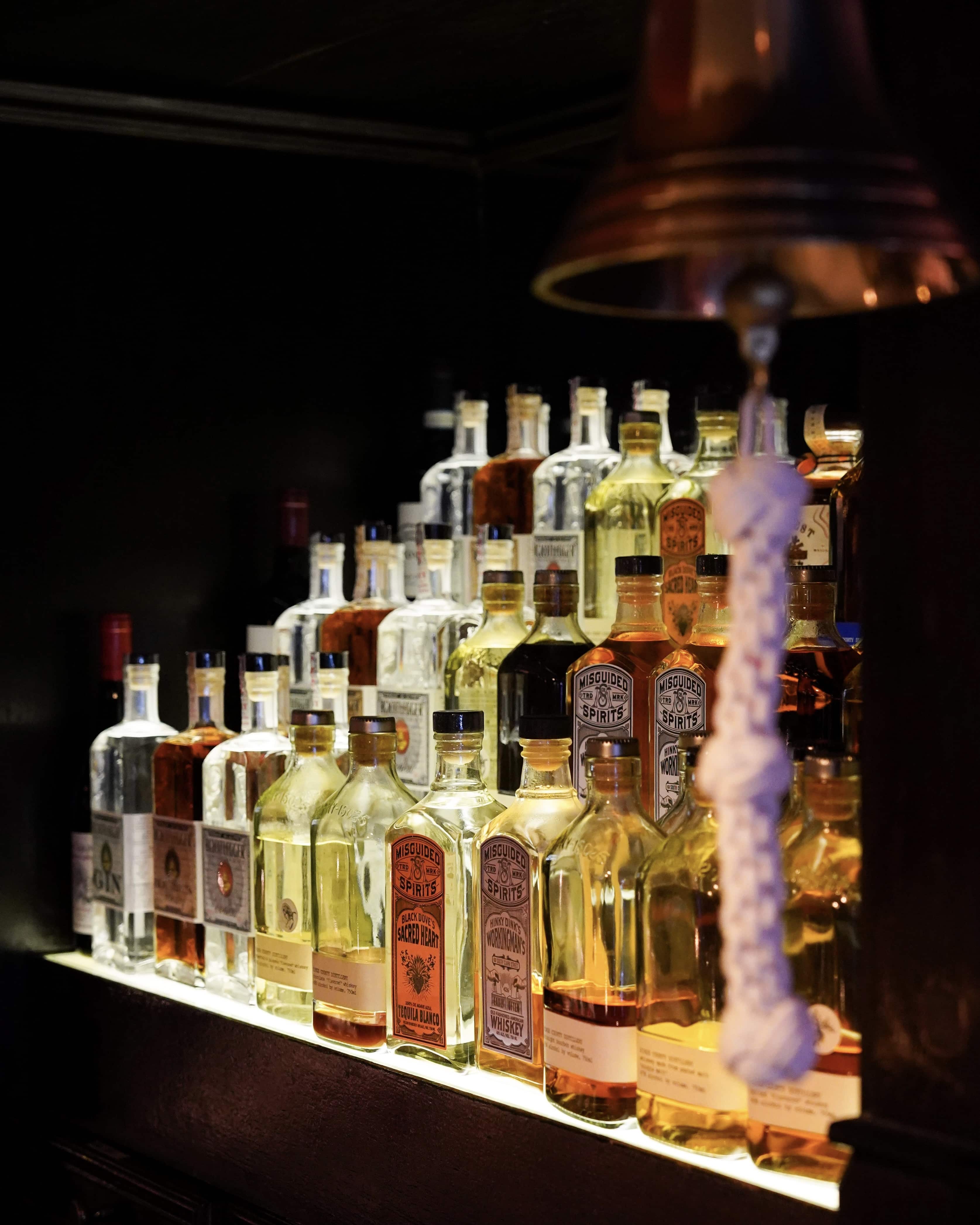 Image 3- Bar with rows of bottles